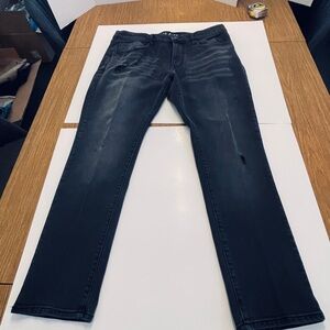 Arizona Jean Company Men's Dark Gray/Black Stretch Slim Jeans